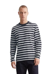 Langarmshirt aus schwerem Bio-Baumwoll-Jersey
