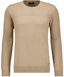 RAGMAN Rundhalspullover Beige/Khaki/Braun