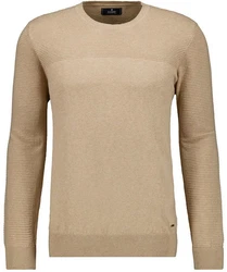 RAGMAN Rundhalspullover Beige/Khaki/Braun
