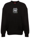 HUGO Sweatshirt Dahrain_RB Schwarz/Rot/Beige/Lila