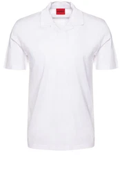 HUGO T-Shirt Dimerspolo Weiß/Creme/Grau