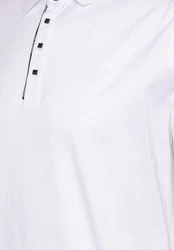 KARL LAGERFELD Poloshirt Weiß/Grau/Creme