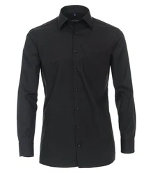 CASAMODA Businesshemd Kent Comfort Fit NOS Schwarz/Grau/Dunkelgrau