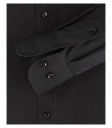 CASAMODA Businesshemd Kent Comfort Fit NOS Schwarz/Grau/Dunkelgrau