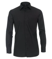 CASAMODA Businesshemd Kent Comfort Fit NOS Schwarz/Grau/Dunkelgrau