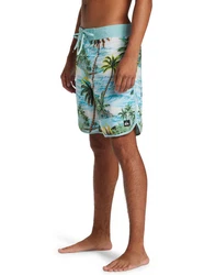 Quiksilver Boardshorts Highline Scallop Blau/Türkis/Gelb/Beige/Grün