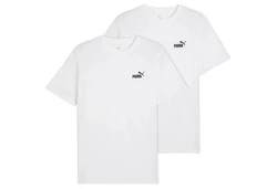 PUMA T-Shirt ESS Small No. 1 Logo Tee Weiß/Dunkelblau