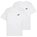 PUMA T-Shirt ESS Small No. 1 Logo Tee Weiß/Dunkelblau