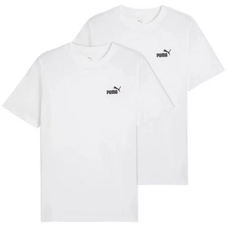 PUMA T-Shirt ESS Small No. 1 Logo Tee Weiß/Dunkelblau
