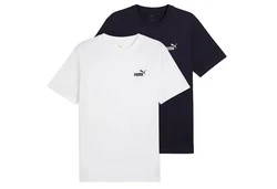 PUMA T-Shirt ESS Small No. 1 Logo Tee Dunkelblau/Weiß