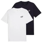 PUMA T-Shirt ESS Small No. 1 Logo Tee Dunkelblau/Weiß