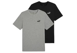 PUMA T-Shirt ESS Small No. 1 Logo Tee Dunkelgrau/Grau/Hellgrau