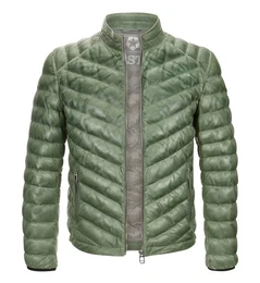 Lederjacke MSIseo leichte 4 Season Steppjacke aus Lammleder