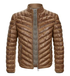 Lederjacke MSIseo leichte 4 Season Steppjacke aus Lammleder