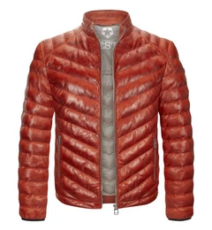 Lederjacke MSIseo leichte 4 Season Steppjacke aus Lammleder
