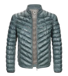 Lederjacke MSIseo leichte 4 Season Steppjacke aus Lammleder