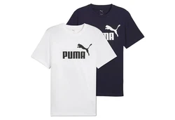 PUMA T-Shirt ESS No.1 Logo Tee Lila/Dunkelblau/Weiß