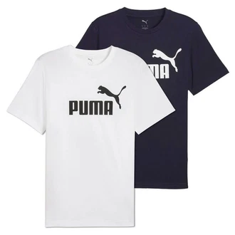 PUMA T-Shirt ESS No.1 Logo Tee Lila/Dunkelblau/Weiß