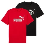 PUMA T-Shirt ESS No.1 Logo Tee Lila/Rot