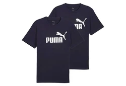 PUMA T-Shirt ESS No.1 Logo Tee Dunkelblau/Lila