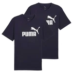 PUMA T-Shirt ESS No.1 Logo Tee Dunkelblau/Lila
