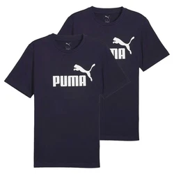 PUMA T-Shirt ESS No.1 Logo Tee Dunkelblau/Lila