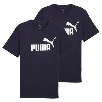 PUMA T-Shirt ESS No.1 Logo Tee Dunkelblau/Lila
