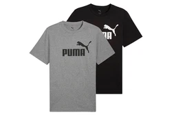 PUMA T-Shirt ESS No.1 Logo Tee Dunkelgrau/Lila/Grau