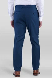 SANDER STELLAN Anzughose Slim Fit Blau/Dunkelblau/Hellblau