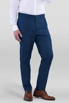 SANDER STELLAN Anzughose Slim Fit Blau/Dunkelblau/Hellblau