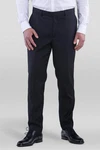 SANDER STELLAN Anzughose Slim Fit Dunkelblau/Dunkelgrau/Grau