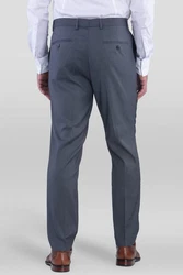 SANDER STELLAN Anzughose Slim Fit Grau/Dunkelblau/Hellgrau/Dunkelgrau