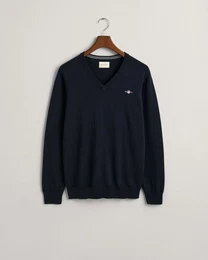 V-Ausschnitt-Pullover Klassischer V-Neck Pullover aus Baumwolle