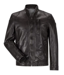 Milestone Lederjacke MSPepino Dunkelbraun/Braun