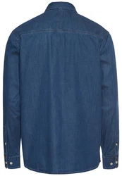 camel active Langarmhemd Blau/Dunkelblau/Hellblau