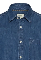 camel active Langarmhemd Blau/Dunkelblau/Hellblau