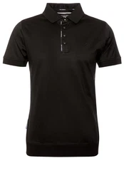 KARL LAGERFELD Poloshirt Schwarz/Dunkelbraun