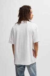 HUGO T-Shirt 'Duwedie' Rosa/Rot/Beige/Mischfarben/Orange/Gelb
