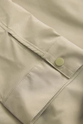 Next Sakko Hemdjacke mit Stretch (1-tlg) Khaki/Beige