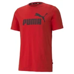 PUMA T-Shirt ESS Logo Tee Herren Rot/Orange
