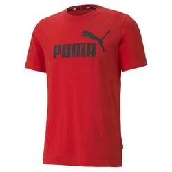 PUMA T-Shirt ESS Logo Tee Herren Rot/Orange