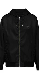 Rundhalspullover Re-Nylon Jacke Herren Schwarz S