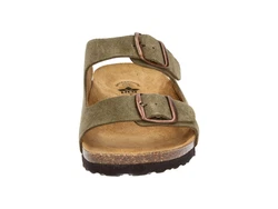 Lico Pantolette Alvaro Dunkelgrün/Khaki/Braun/Beige