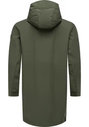 Ragwear Softshellparka Shellwie Long Dunkelgrün/Grün