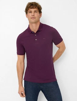 Brax Poloshirt Style PETE Dunkelrot/Bordeaux/Lila/Braun/Rosa