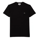 Lacoste T-Shirt V-Neck Tee Schwarz