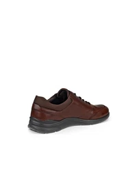 ECCO Sportlicher Schnürschuh 'Irving' Braun/Dunkelbraun/Beige/Rot
