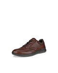 ECCO Sportlicher Schnürschuh 'Irving' Braun/Dunkelbraun/Beige/Rot