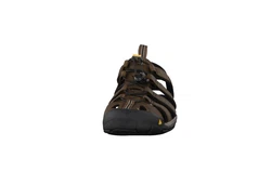 Keen Sandale Clearwater CNX Leder Dunkelbraun/Braun/Dunkelgrün