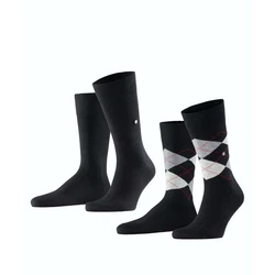 Burlington Kurzsocken Herren Socken Everyday 2-Pack Bordeaux/Schwarz/Dunkelrot/Rot/Dunkelbraun